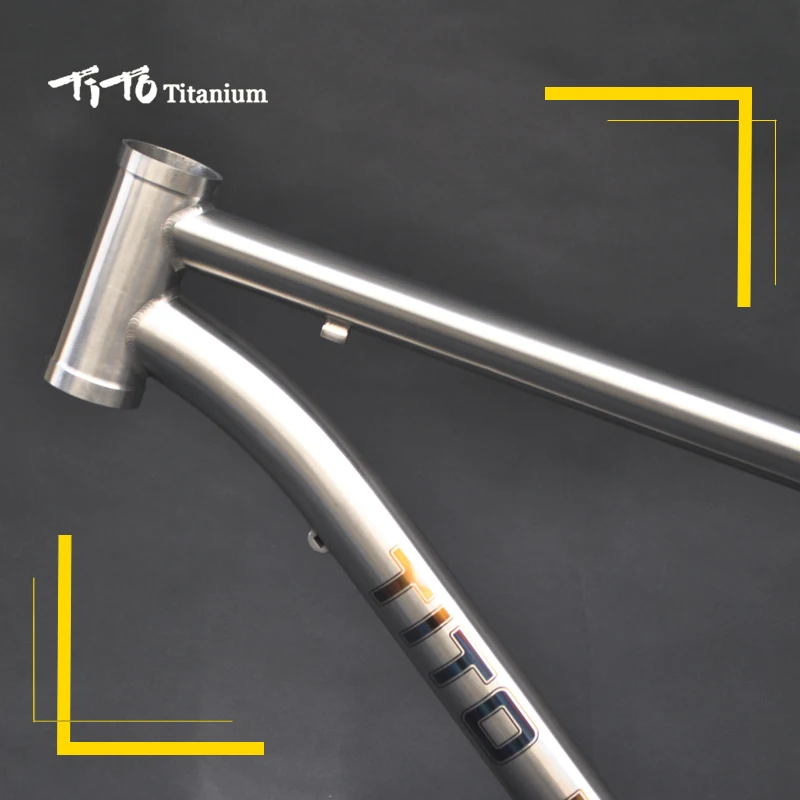 Бесплатная доставка! TiTo новая титана MTB рама велосипеда D геометрическая форма