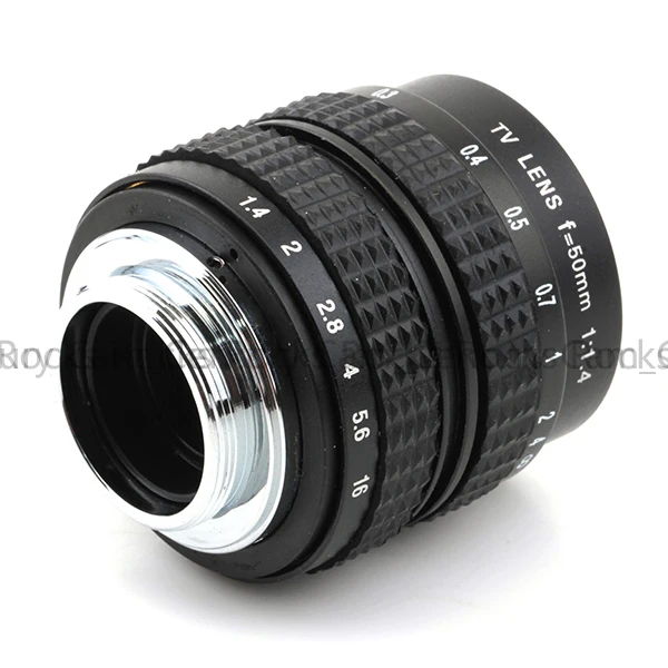 Pixco для C Mount camera 50 мм F1.4 2/" телевизионный объектив/cctv объектив в черном цвете