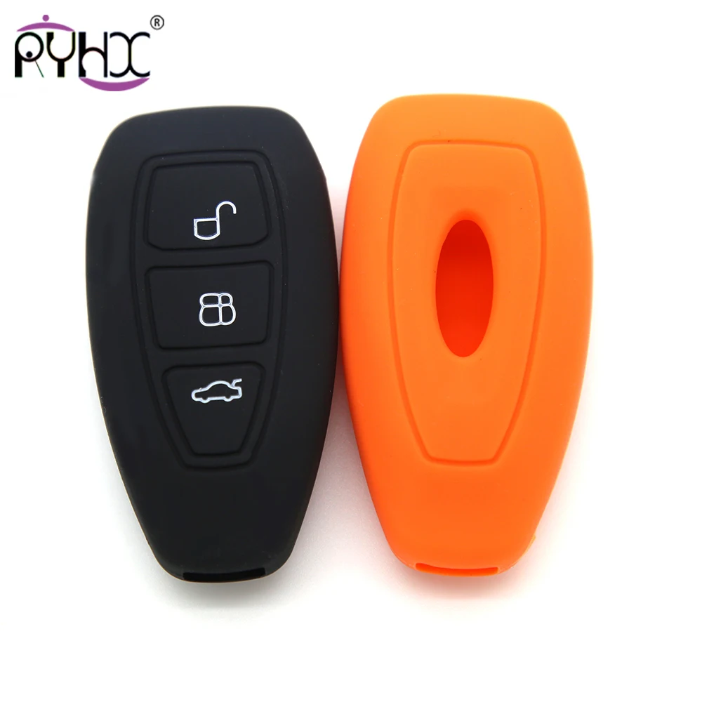 Удаленный силиконовый ключи чехол для Ford Kuga Focus 3 Ecosport Fiesta 2012 2013 2014 2015 2016 2017 ключ