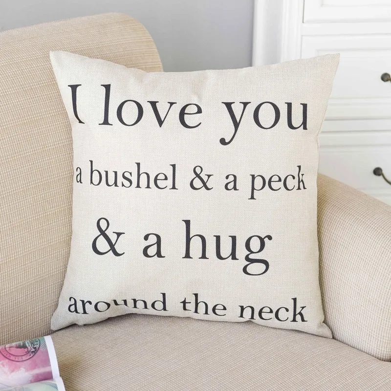 I love you and hug хлопковое постельное белье с милым принтом персонажей декоративная