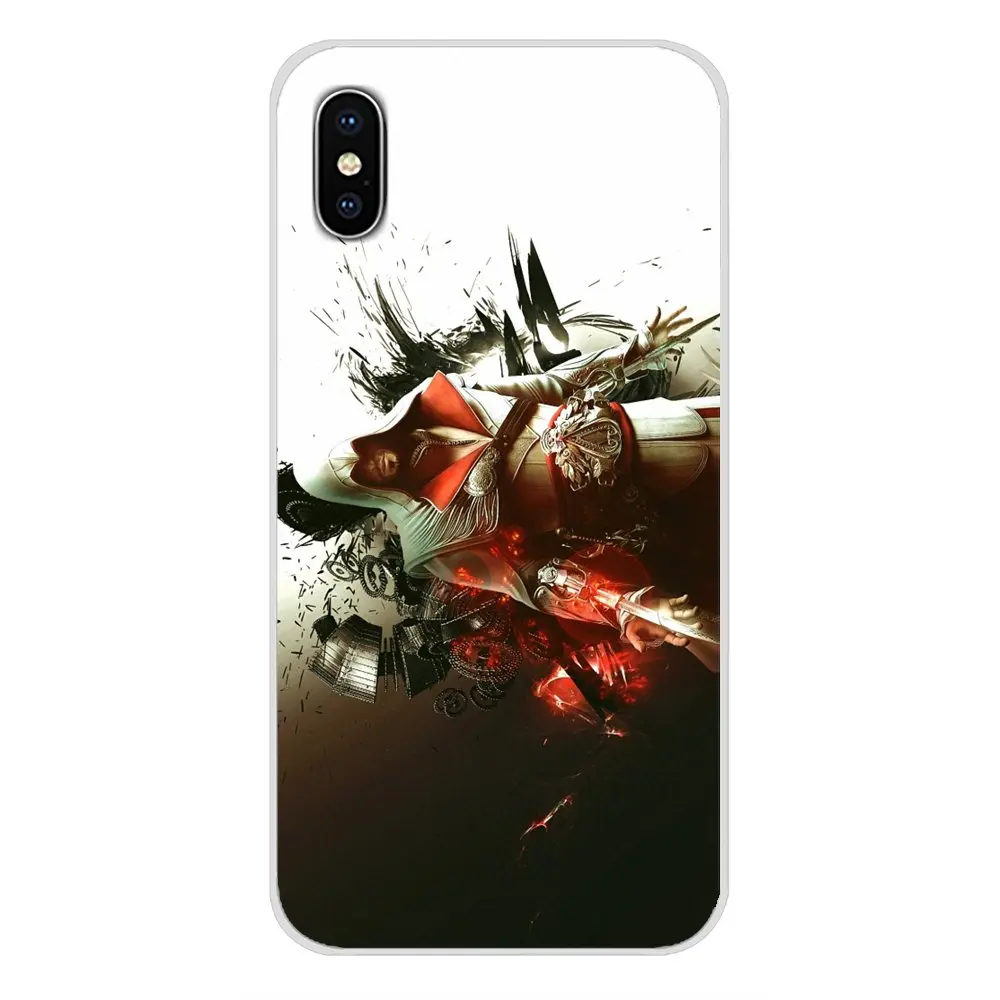 Для Apple iPhone X XR XS MAX 4 4S 5 5S 5C SE 6 6S 7 8 Plus ipod touch assasins creed классный винтажный прозрачный