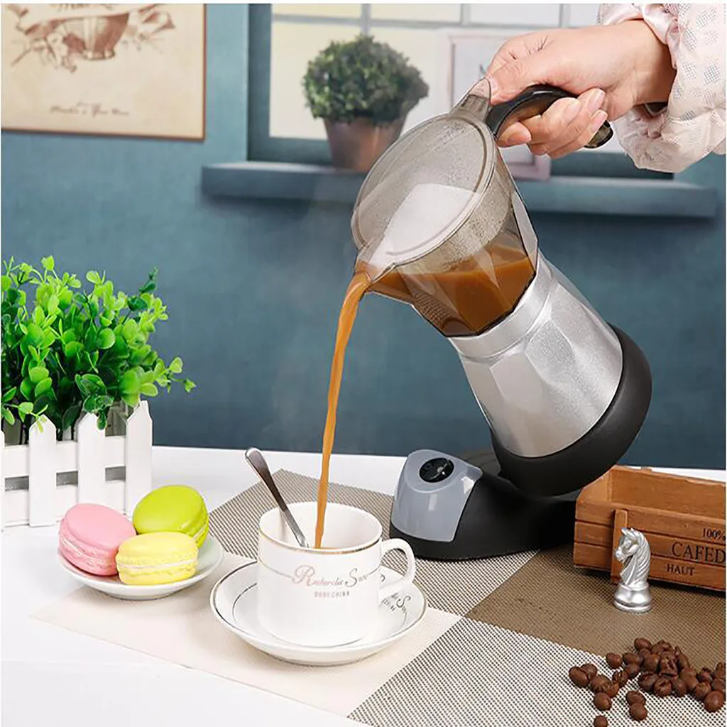 Электрическая Кофеварка Moka Pot Espresso Coffee Percolator 300 мл аксессуары для ЕС домашний
