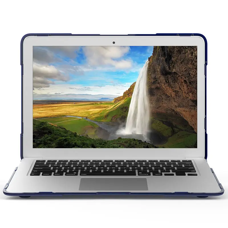 Для Apple MacBook Air Pro retina 11, 12, 13, 15 дюймов чехол с подставкой, защитный чехол с твердой поверхностью, ударопрочный, теплоизлучающий