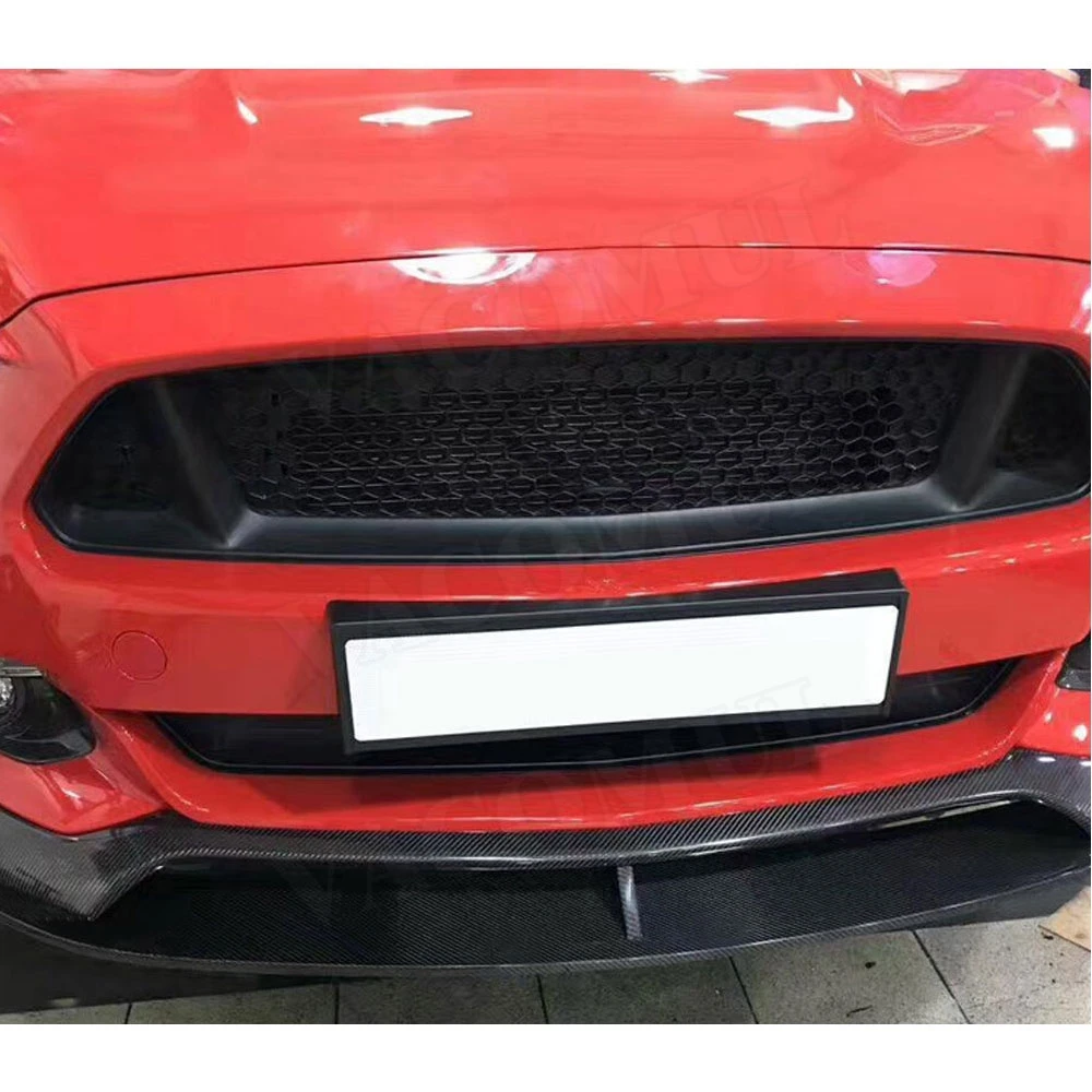 Передний спойлер для губ Для Ford Mustang Coupe 2015 2016 2017 AC Style бампер из углеродного