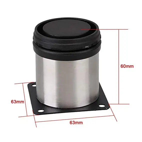 60 мм ножки из нержавеющей стали металлические для стола регулируемая подставка