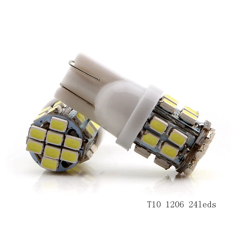Супер яркие светодиодные лампы 8/24/42/68 Smd 1206 холодный белый цвет DC12V для фар