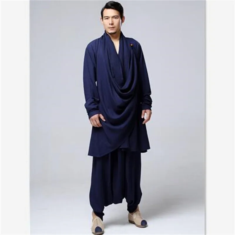 Китайский кунг-фу clothing мужчины белье casual плюс размер свободные тай-чи plus хлопок