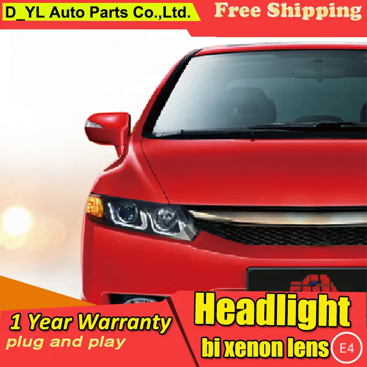 Автостайлинг для Honda Civic фары 2011-2015 светодиодная фара передняя drl проектор H7 hid