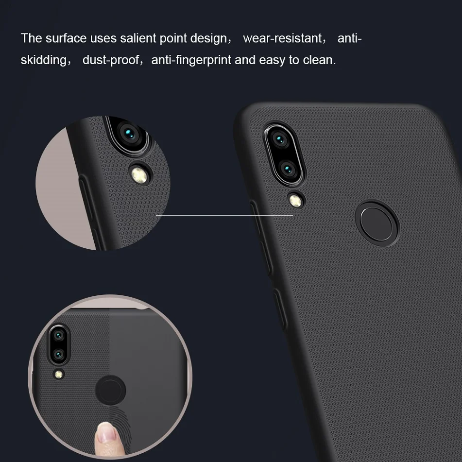 Чехол для Redmi note 7 6 3 ''NILLKIN матовый PC Жесткий чехол с подарочным держателем