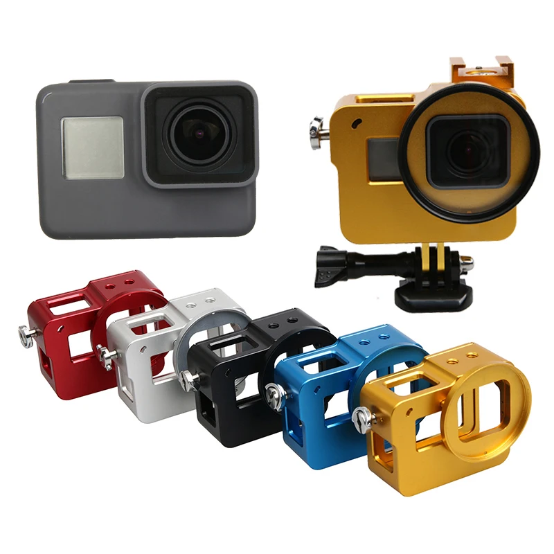 52 мм УФ фильтр для объектива + алюминиевый защитный корпус крышка Крышка Go Pro Hero 6 5