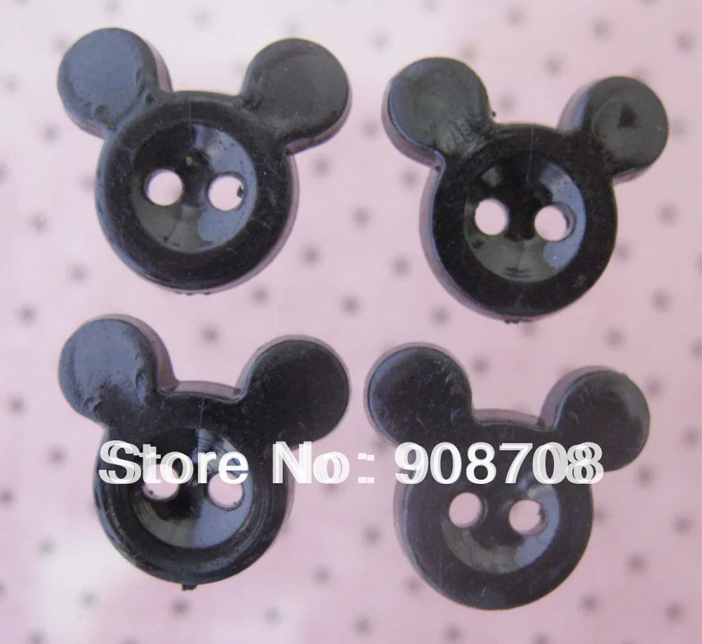 Кнопки для шитья H003 Black Микки 15 мм * 13 500 шт. бесплатная доставка|sewing buttons|craft buttonsmickey