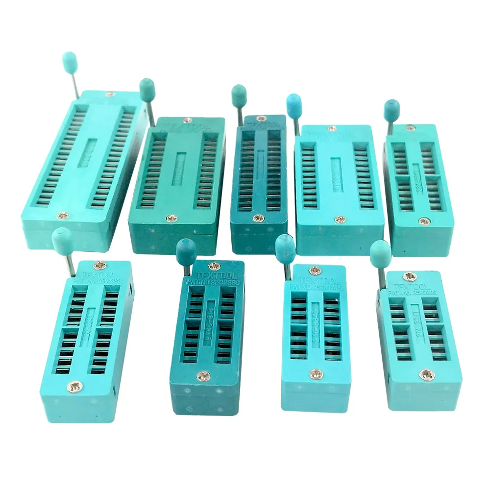 2 шт./лот IC lock seat zif socket Test Универсальные розетки 14Pin/16Pin/18Pin/20Pin/24Pin/28Pin/40Pin 14 P/16 P/18 P/20
