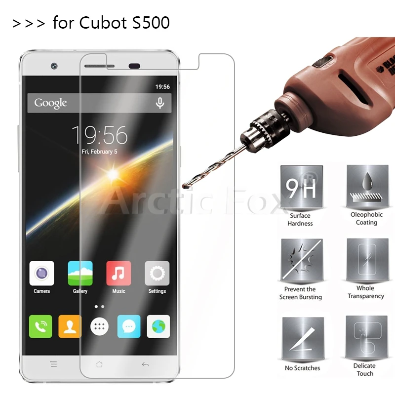5 шт./лот закаленное Стекло для CUBOTE S500 Экран протектор Защитная пленка
