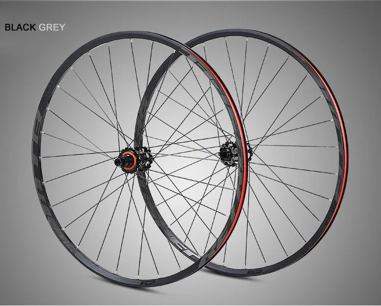 BLACK GREY MTB 29 колесная M920-XD29 XC внедорожный горный велосипед через ось колеса 29er диски 28 отверстий карбоновая ступица 4 подшипника гоночный цикл - Цвет: BLACK GREY