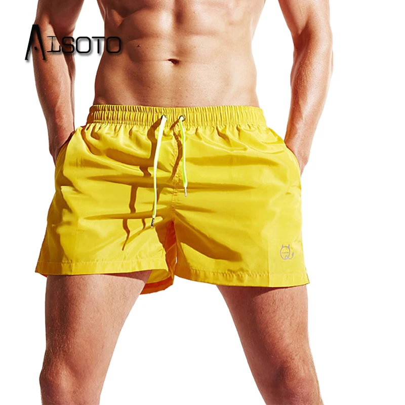 Summer style Beach Shorts for man Board Shorts Men Quick Drying Summer Solid Homme Outwear Plus Size Jogger Boxers Sweatpants