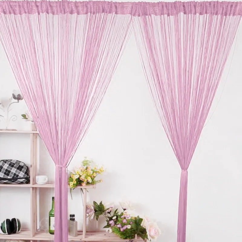 Urijk New Long Tassel Chain String Door Curtain Divider Sheer Window Valance Home Decor Screening Dropshipping | Дом и сад