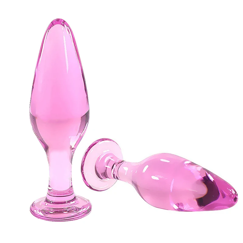 G Spot Анальная пробка анус стимуляция массаж простаты Хрустальное Стекло