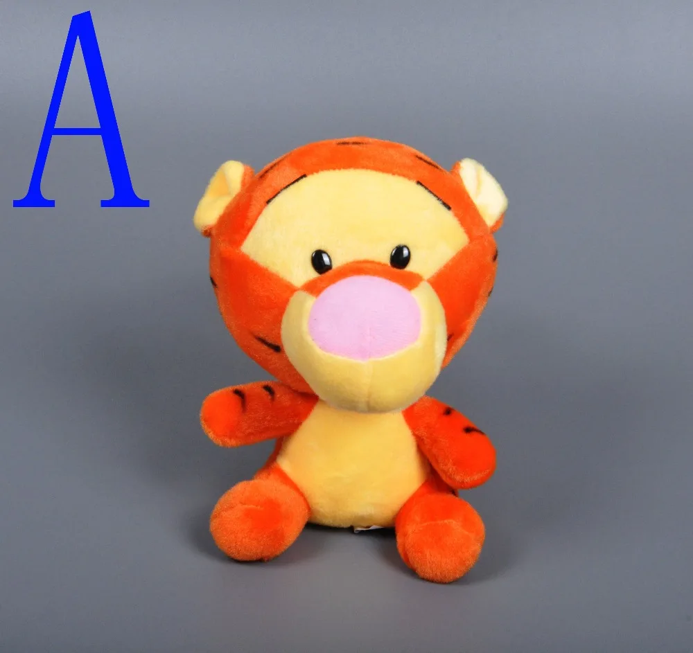 Плюшевый плюшевый тигр 17 см мультяшное животное медведь свинка мягкая кукла