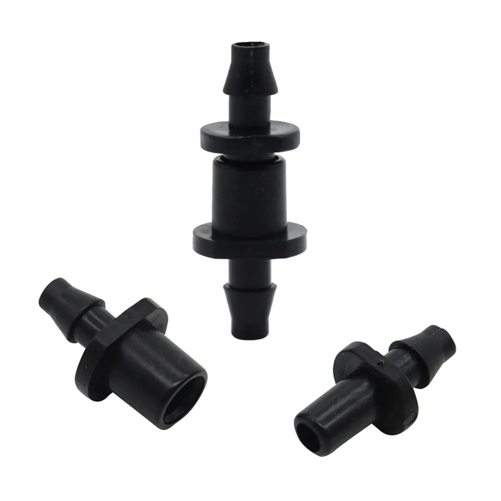 Garden 4/7mm hose Connectors Drip irrigation Double Barbed Hose Quick Connector Agricultural Pipe Fittings 200 Pcs