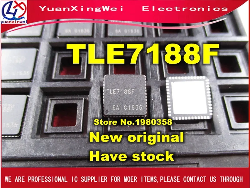 Бесплатная доставка 10 шт. TLE7188F IC драйвер 3PH мост QFN48 TLE7188|Запасные части| |