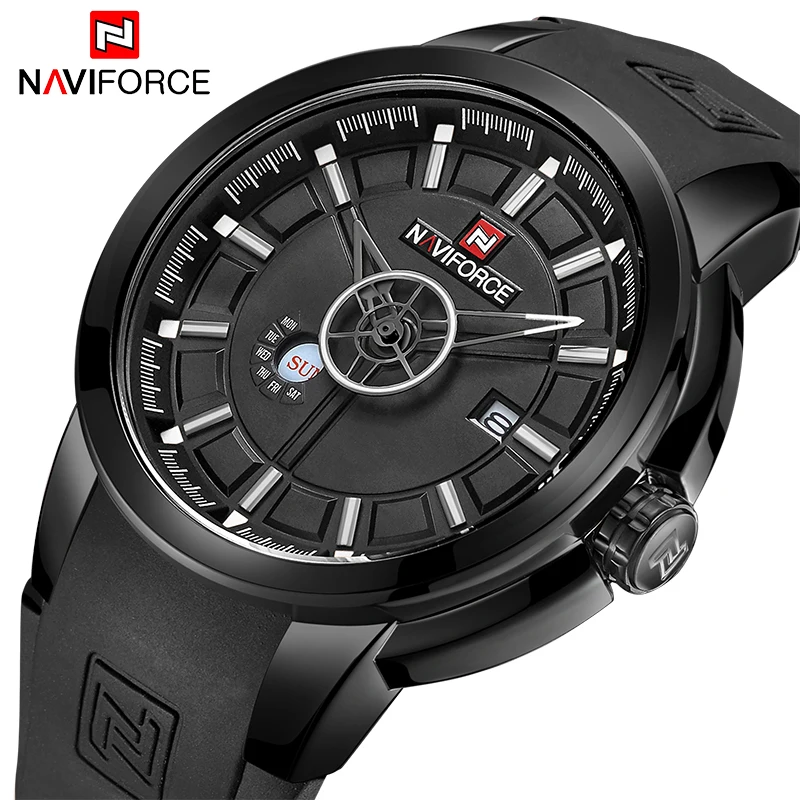 NAVIFORCE Элитный бренд часы мужской спортивный военный Кварцевые наручные