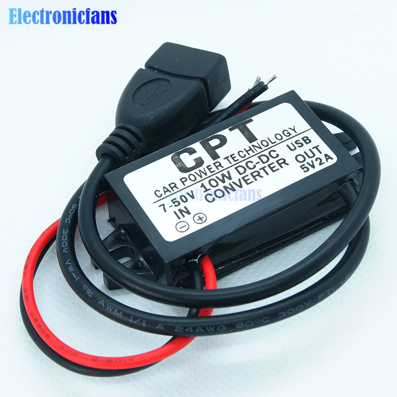 USB Φ 7 50V to 5V 2A 10W понижающий модуль преобразователя или Адаптер выходной мощности