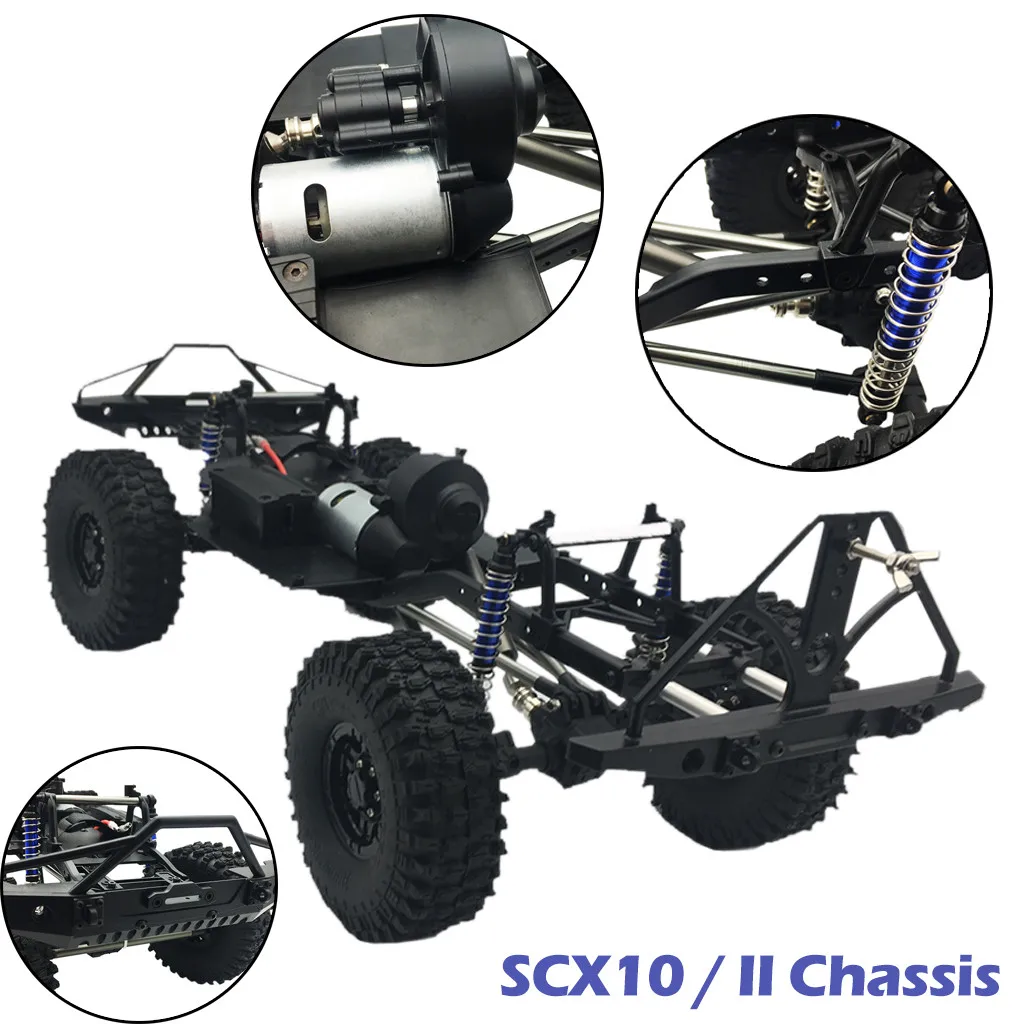 Модель компонент сборки рама шасси для 1/10 радиоуправляемая модель axial SCX10/II 90046 90047