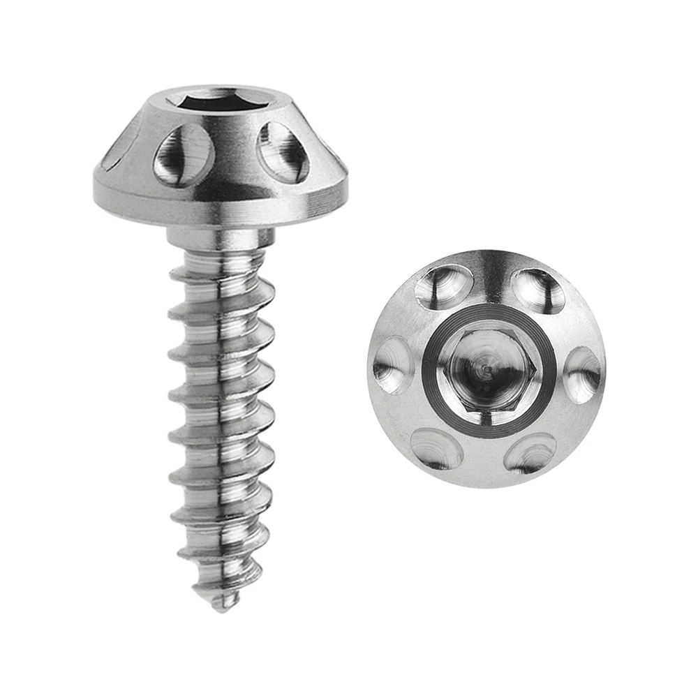M5x20mm Titanium Титановый "Wanyifa" Болт M4x15 20 мм M5x15 17 20 мм саморез кнопка с шестигранной головкой винт для мотоциклов и автомобилей - Цвет: M5x20mm Titanium