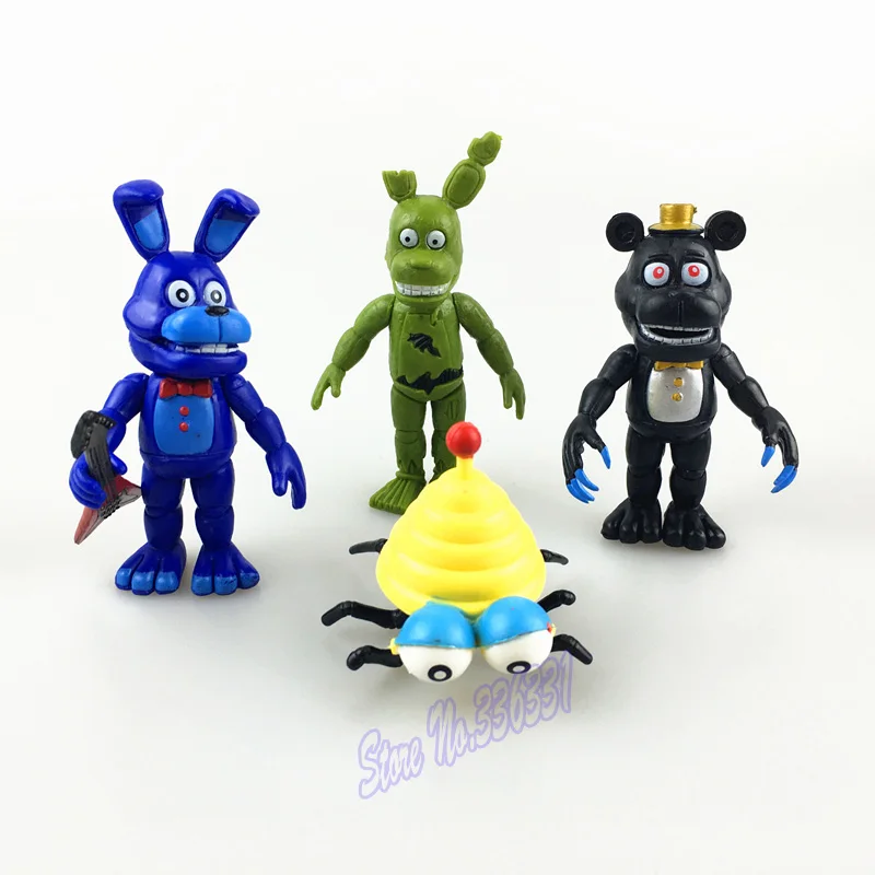 12 шт./компл. FNAF Бонни Фокси Чика Фредди фазбер ПВХ фигурки героев пять ночей у