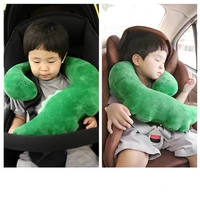 plush child car safety seat belt shoulder pad pp cotton cartoon duck auto neck head rest sleeping pillows cover for kids