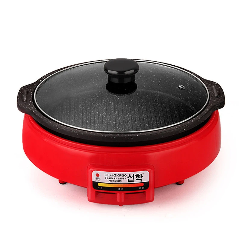 Korean Barbecue Machine Smokeless Non-stick Two-in-one Electric Baking Pan Multi-function Grilled Fish Stove DL-HGKP30