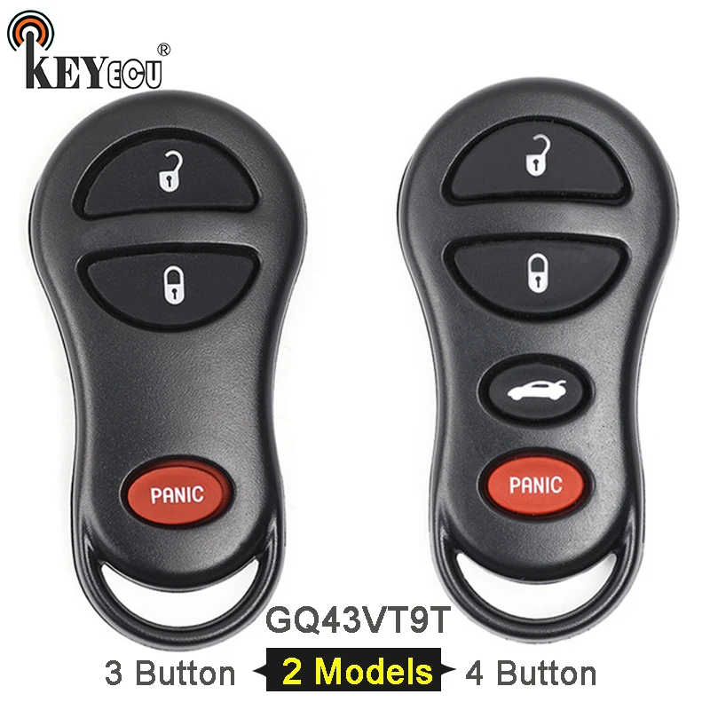 KEYECU FCC аддитивного цветового пространства: GQ43VT9T 2 + 1/ 3 1 4 кнопки дистанционного