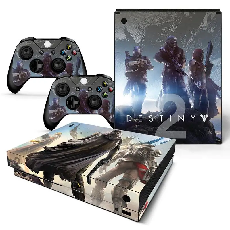 Стильный Дизайн Виниловая наклейка для xbox ONE X игровая консоль+ 2 контроллера Защитная крышка