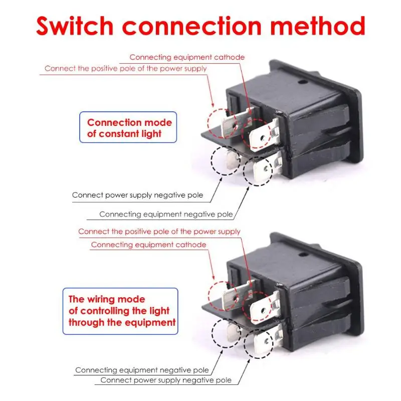 12V 35A 4 Pin Противотуманные фары Дневные Фары Светильник переключатель с светодиодный для автомобиля, грузовика, морской мотоциклы приборной панели красный желтый и зеленый цвета синий