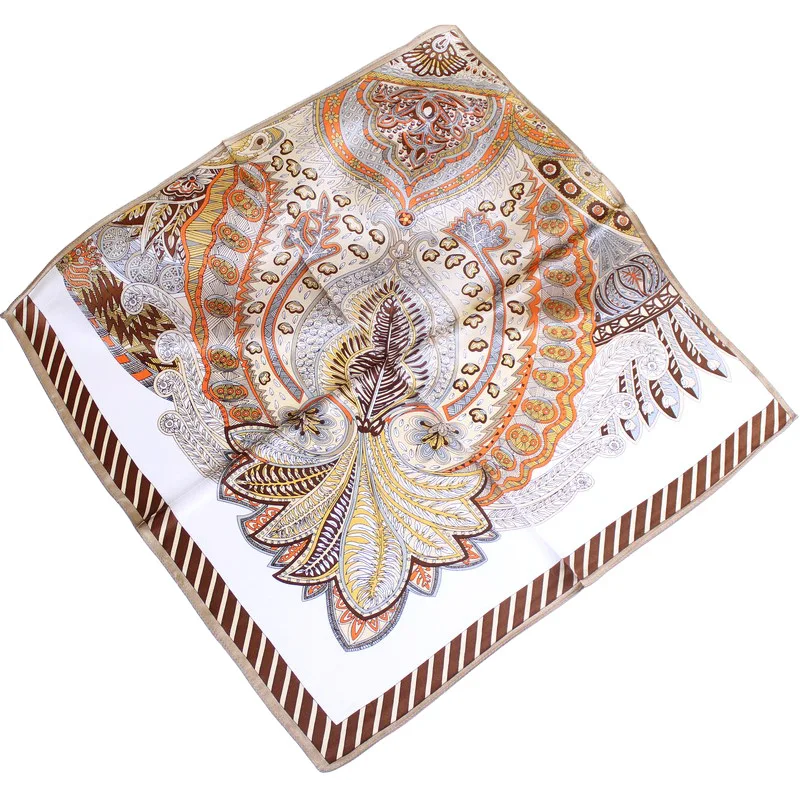 DANKEYISI шарф для волос женский настоящий шелк галстук с принтом роскошный атласный