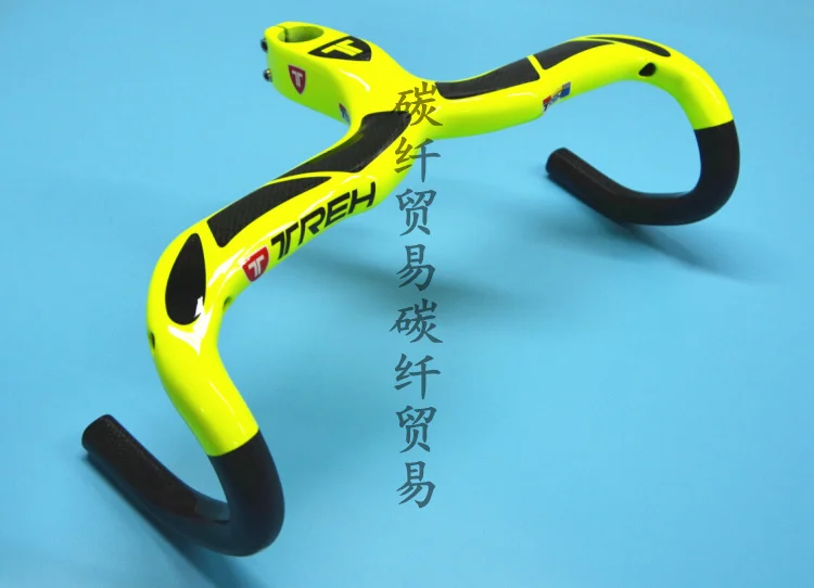 Тре полный углеродного волокна дорожный велосипед Бент Руль/полный углерода