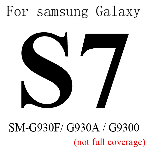 0,3 мм 9 H для экрана из закаленного стекла для Samsung Galaxy A3 A5 A7 J1 J5 J7 S3 S4 S5 S6 S7 A8 A9 Экран защитный vidro ВАСО verrre защитное стекло - Цвет: S7