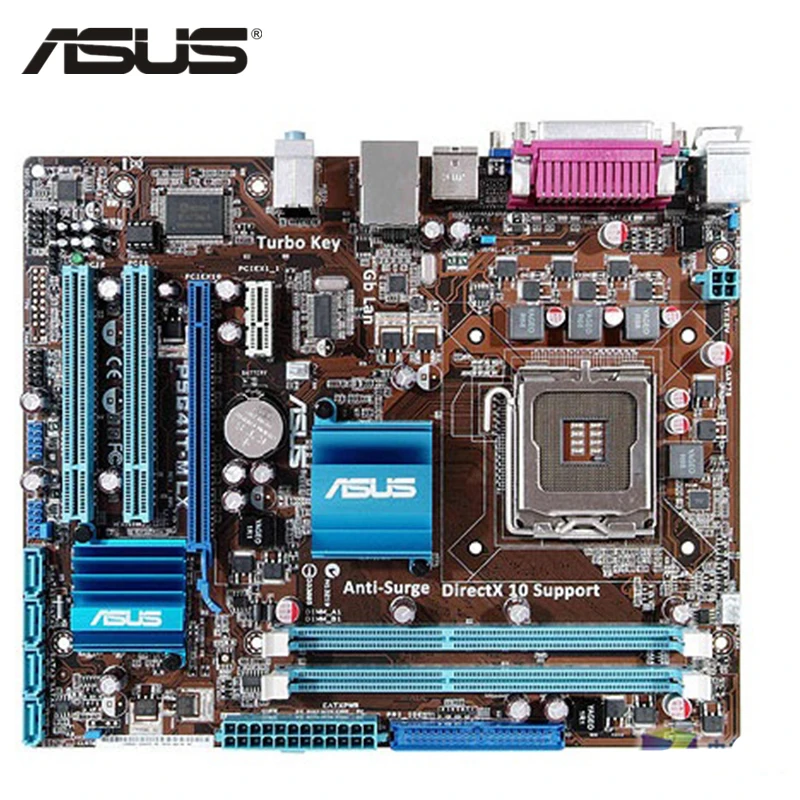Материнская плата ASUS P5G41T M LX LGA 775 DDR3 8 ГБ для Intel G41 настольная системная SATA II PCI E X16
