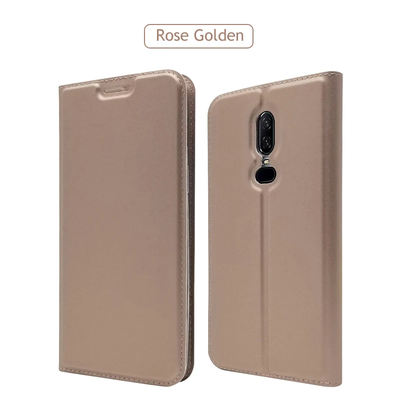 Rose gold ZROTEVE чехол для Oneplus 6 T 5T Чехол Флип-Бумажник кожаный чехол для One Plus 5 5T 6 T Чехол Флип Магнитный чехол Oneplus6 T чехол s - Цвет: Rose gold
