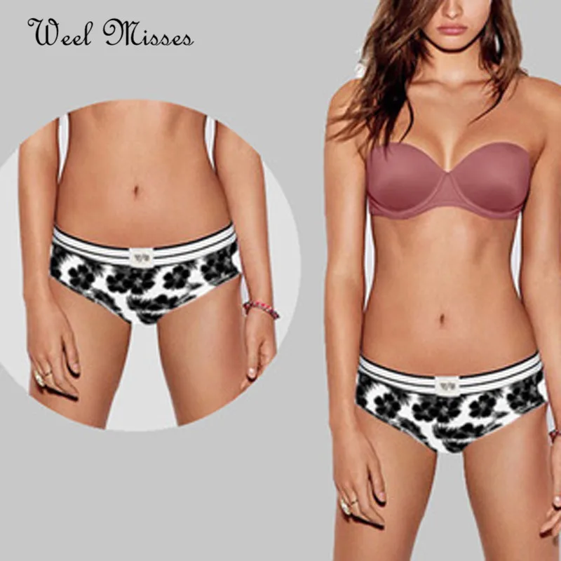 Элитный бренд Новое поступление 2017 года Для женщин Трусики для VS хлопок