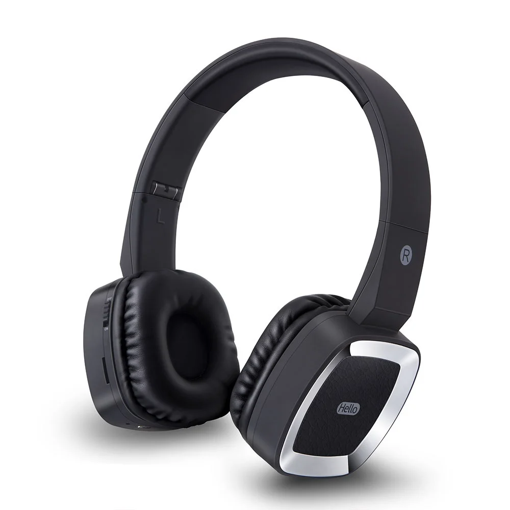 Беспроводные наушники Bluetooth гарнитура складные регулируемые с микрофоном для ПК