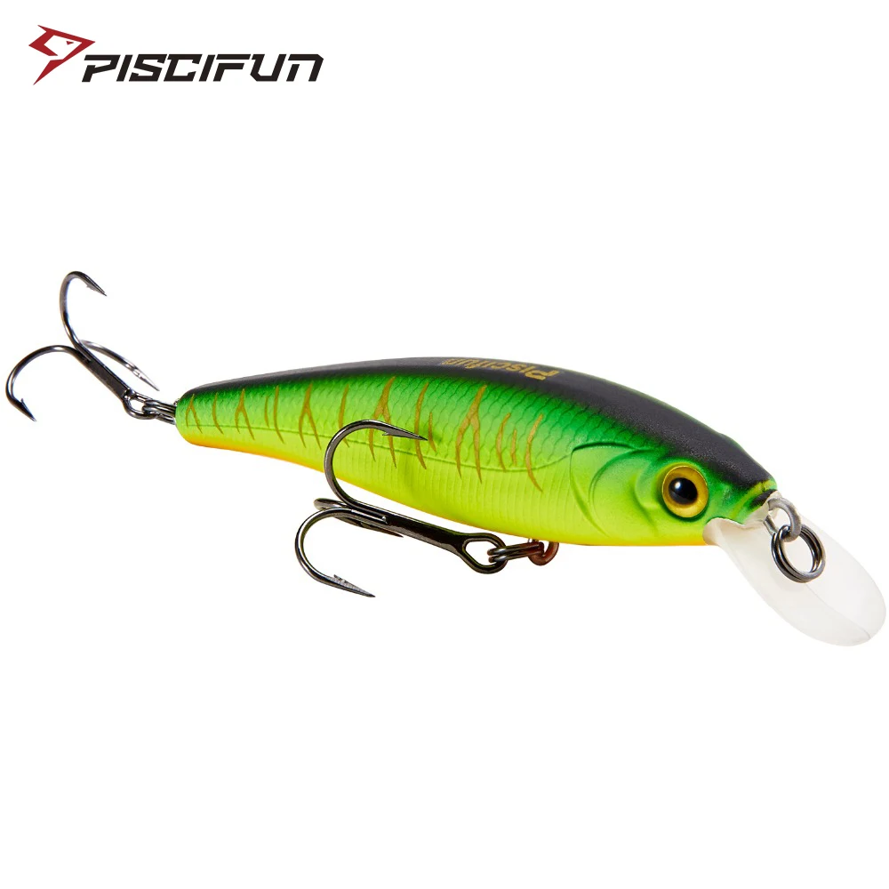 

Piscifun Fishing Lure 95mm 15g 3D Eyes Lifelike Simulation Minnow Hard Lure Crankbait Fishing Hard Baits VMC Hooks Pesca Cebo