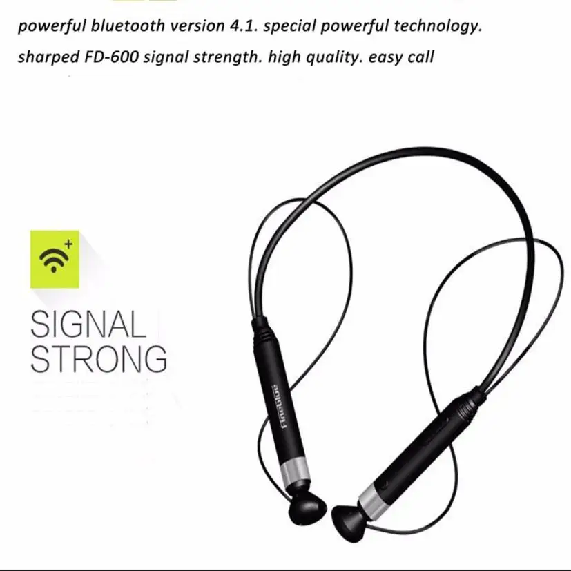 Fineblue FD600 Luxury brand Wireless Bluetooth Stereo Headset Anti-lost NFC Sport In ear Dre dre Earphone for iPhone Android | Электроника