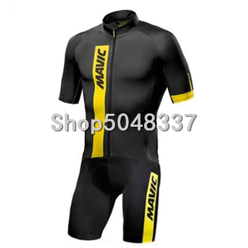 Mavic Подгонянный триатлонный костюм Велоспорт Джерси с коротким рукавом
