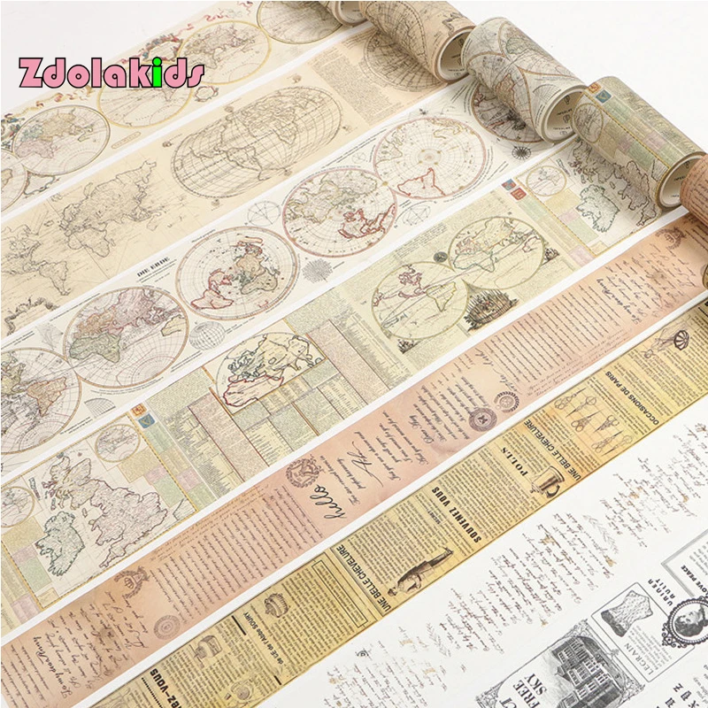 Винтажная морская карта английские буквы васи лента DIY декоративная скрапбук маскирующая лента офисная клейкая лента канцелярские товары