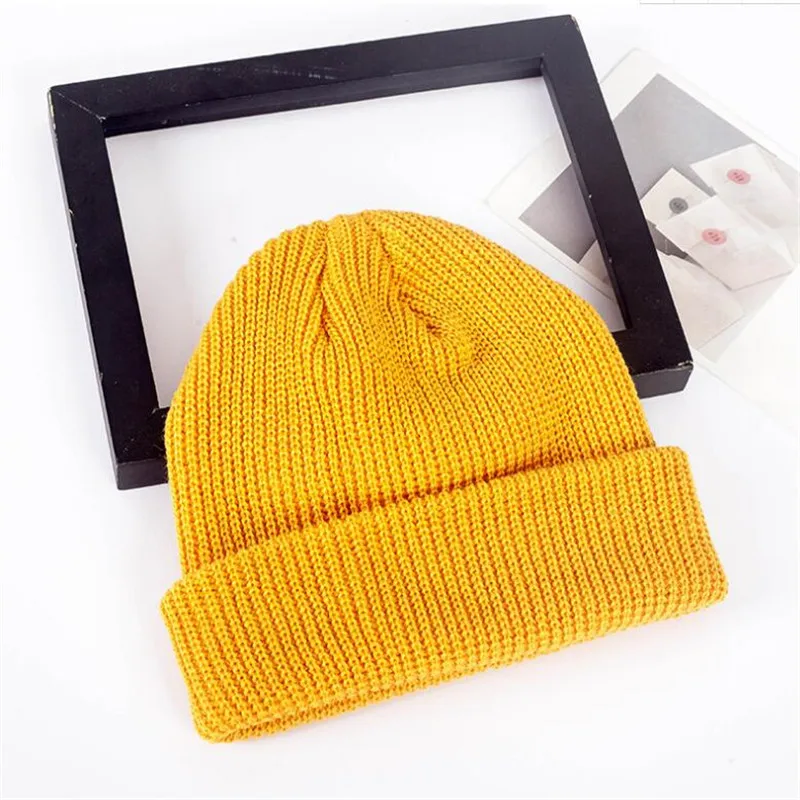 2019New мужская вязаная шапка Skullcap повседневная короткая шерстяная женская в стиле