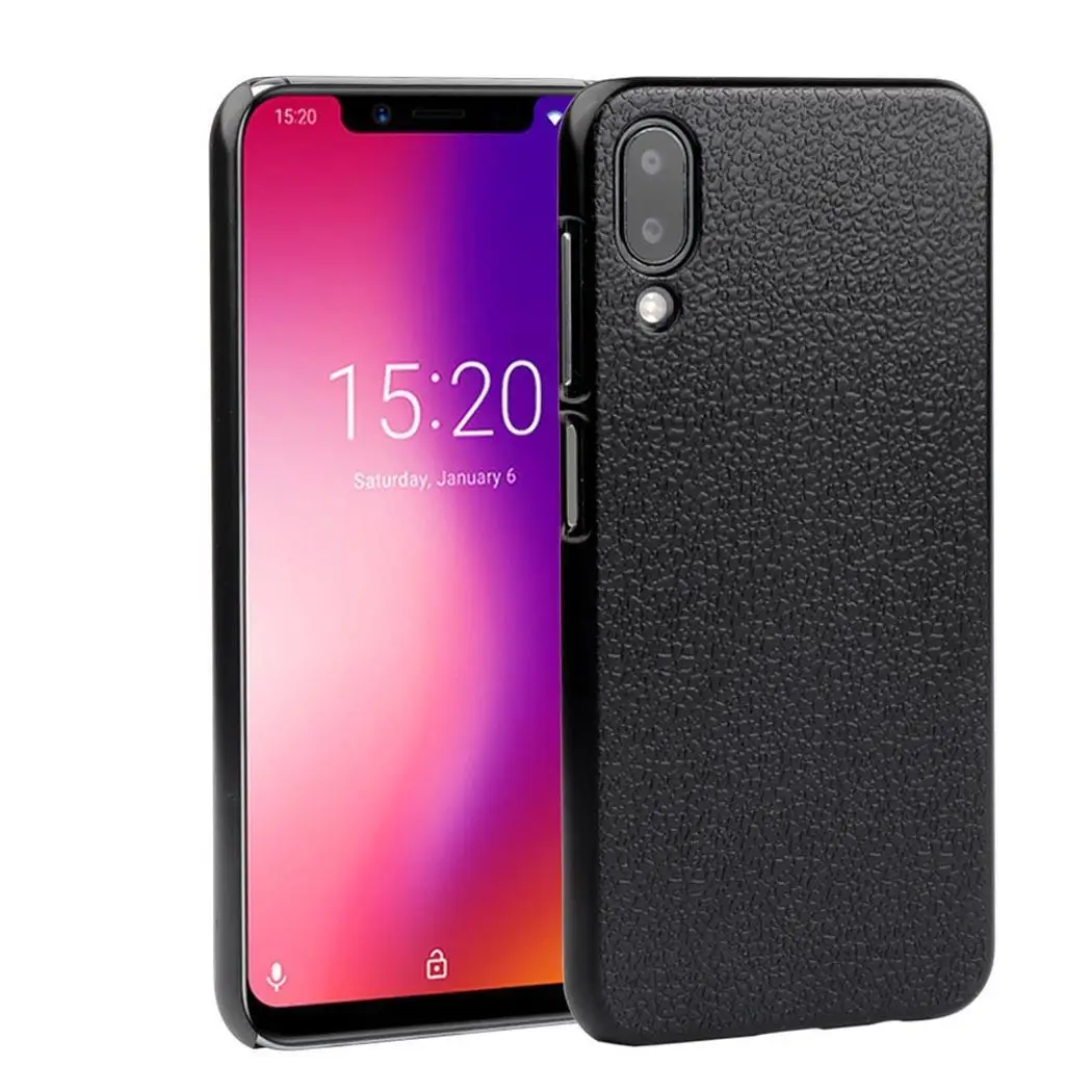 New PC Body Skin Mobile Phone Shell Protector for UMIDIGI ONE Transparent Gray Solid |