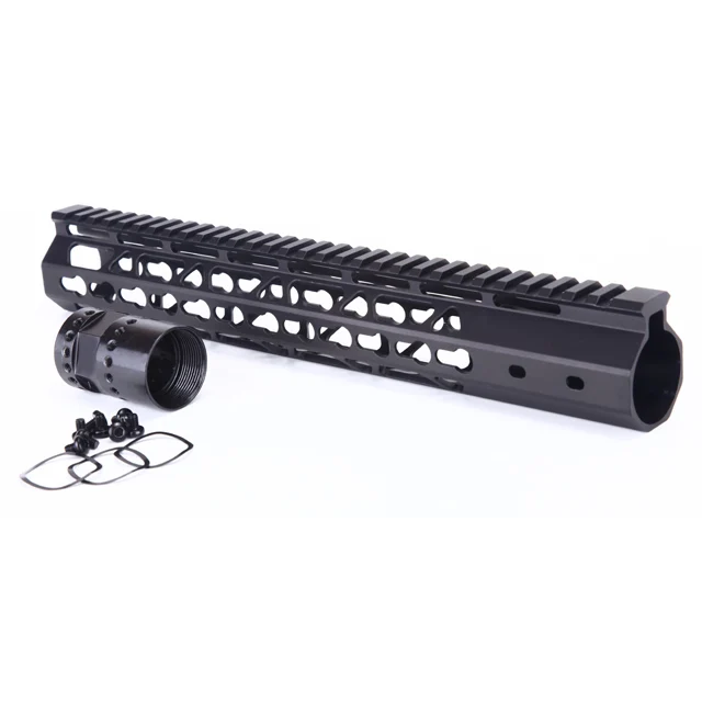 12 ''AR15 QUADRAILS M-LOK поручень баррель гайка Охотничьи Аксессуары алюминиевый профиль