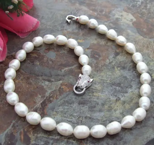 Модное колье с искусственным жемчугом 11 13 мм 18.|necklace wholesale|pearl crucifixnecklace ribbon |