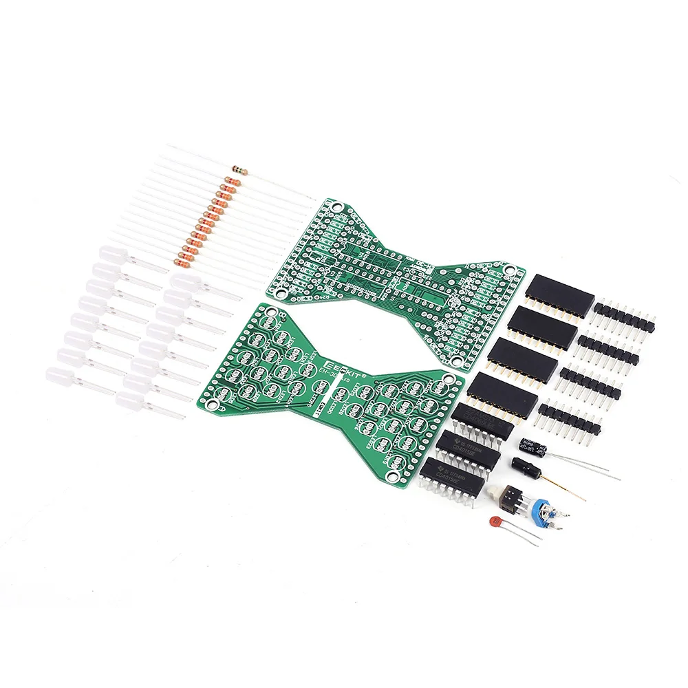 100 шт./лот LED электронные песочные часы DIY Kit скорость регулируемый Смешные наборы